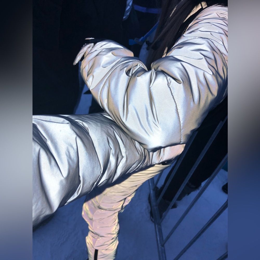 Hot & Dangerous Reflective Puffer Jacket - from Dolls Kill - Picture 3 of 5